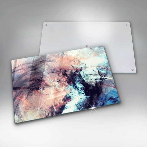 Chopping board glass Painted abstraction