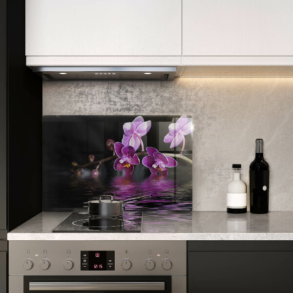 Chopping board glass Orchid Water Zen