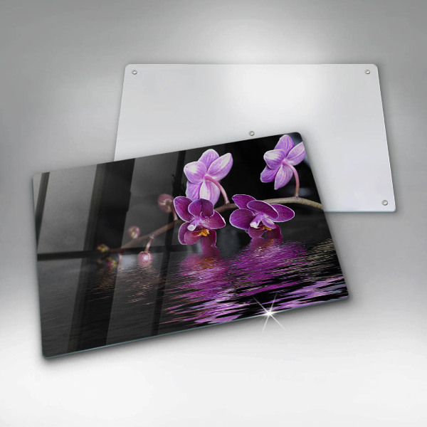 Chopping board glass Orchid Water Zen