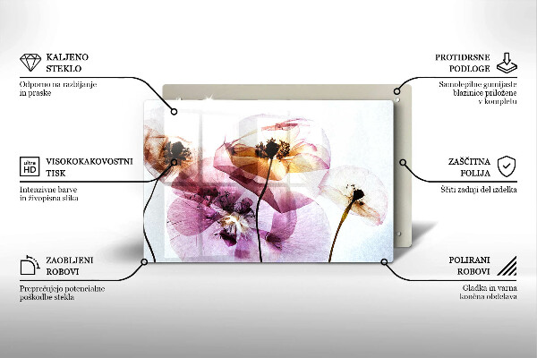 Chopping board Delicate flowers