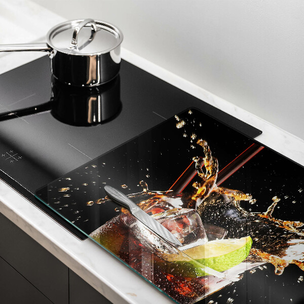 Chopping board glass Ice drink