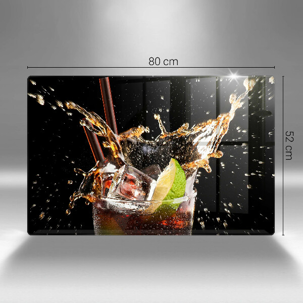 Chopping board glass Ice drink