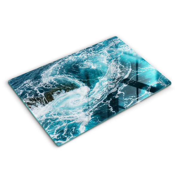 Chopping board Foamed water waves