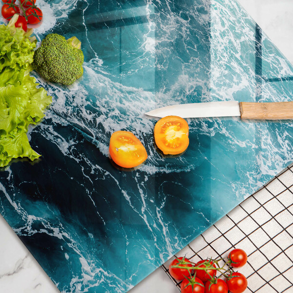 Chopping board Foamed water waves
