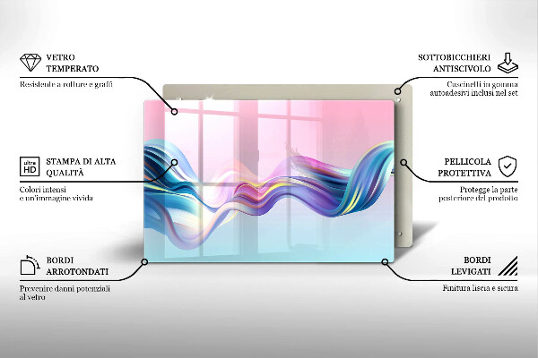 Chopping board Pastel abstraction