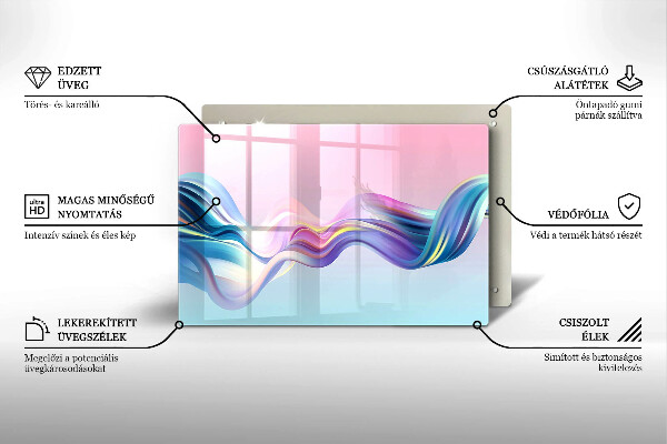 Chopping board Pastel abstraction