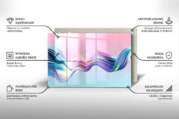 Chopping board Pastel abstraction