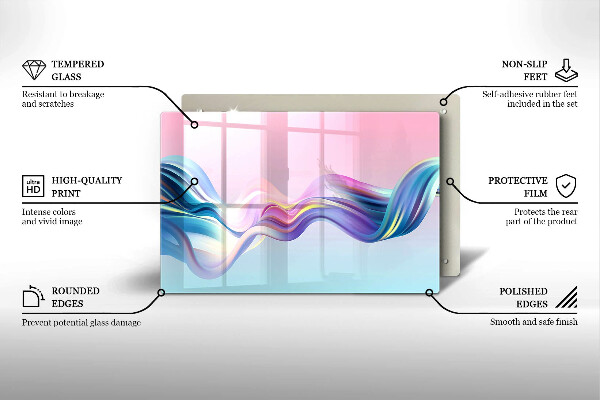 Chopping board Pastel abstraction