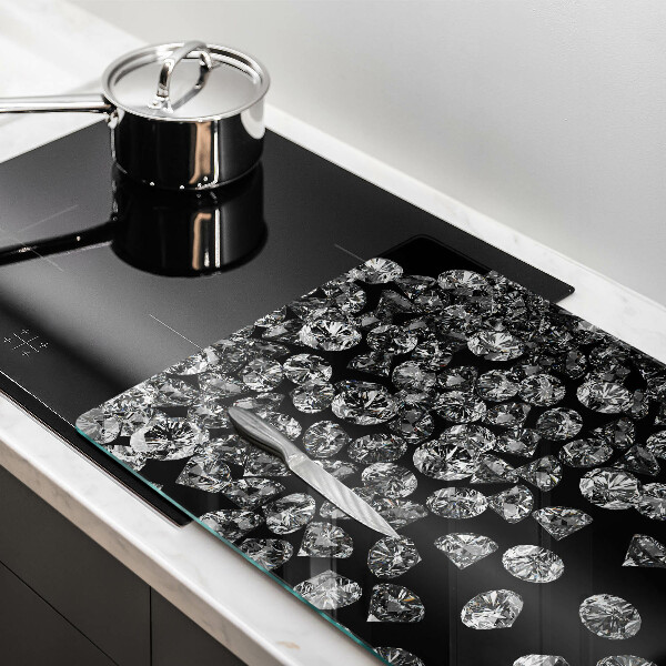 Chopping board glass Diamonds