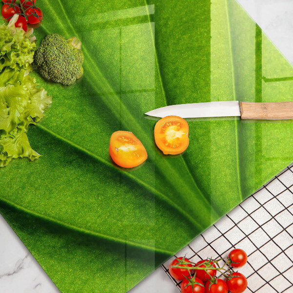 Chopping board glass Nature leaf veins