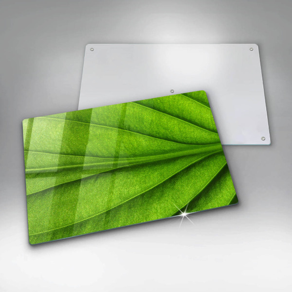 Chopping board glass Nature leaf veins