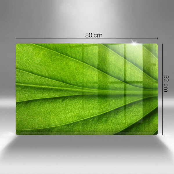 Chopping board glass Nature leaf veins