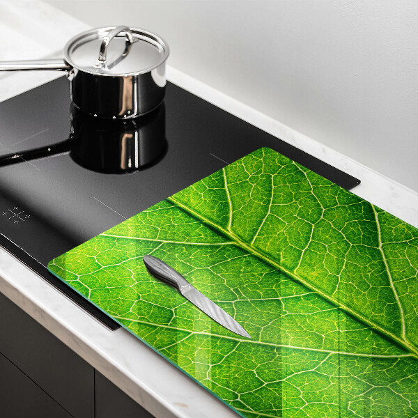 Chopping board glass Leaf lines nature
