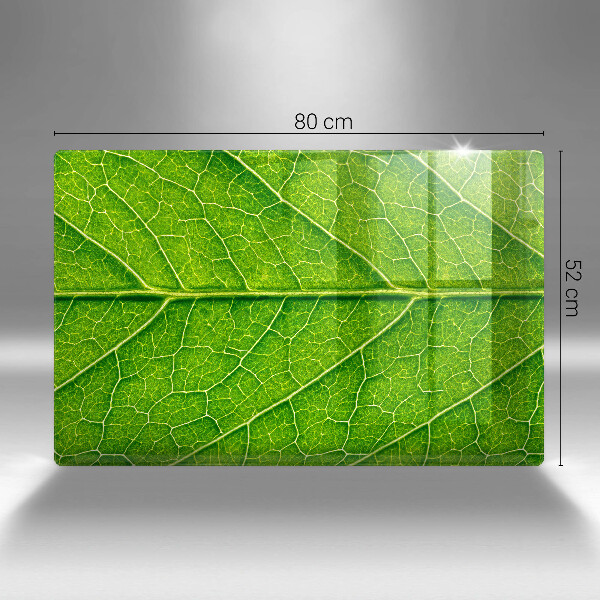 Chopping board glass Leaf lines nature