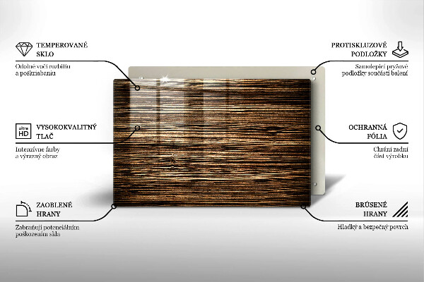 Chopping board glass Wood texture