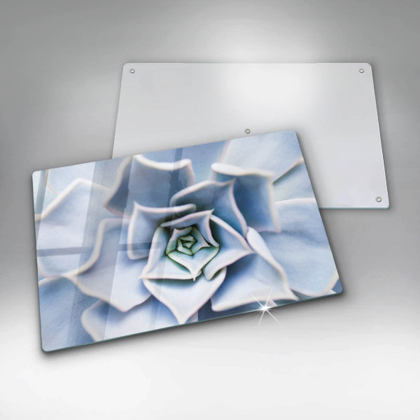 Glass cutting board Flower plant