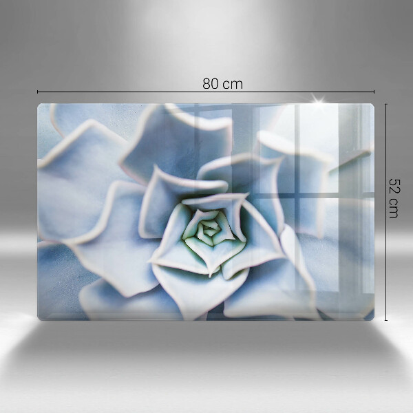 Glass cutting board Flower plant