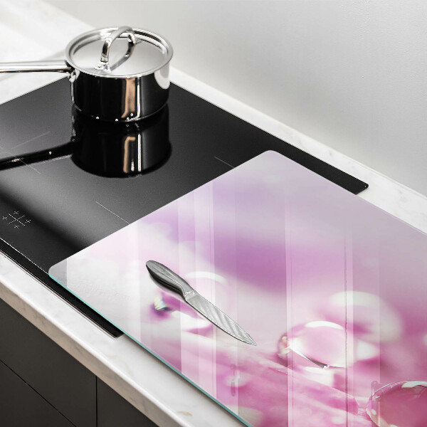 Glass cutting board Rosa flower petals