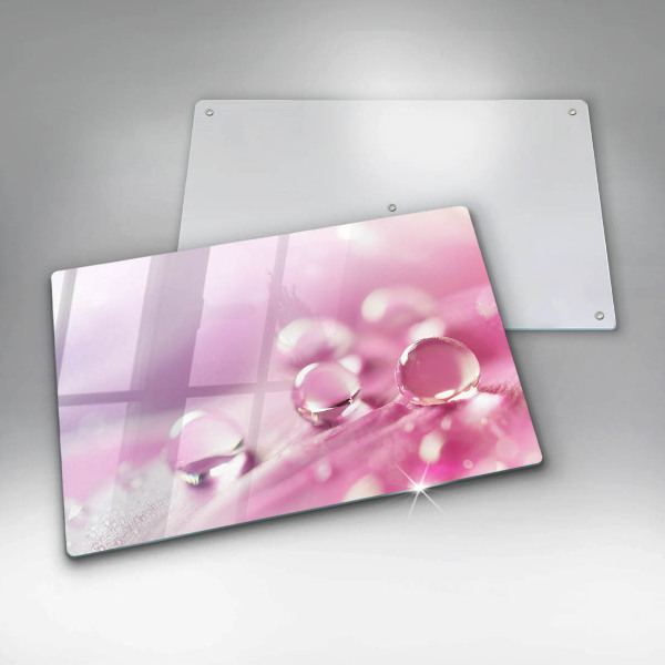 Glass cutting board Rosa flower petals