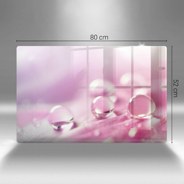 Glass cutting board Rosa flower petals