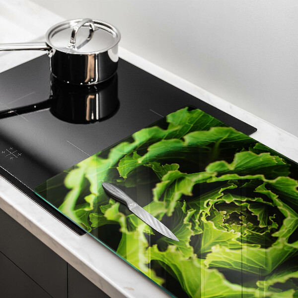Glass cutting board Food - lettuce