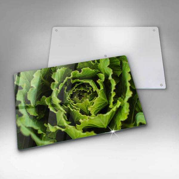 Glass cutting board Food - lettuce