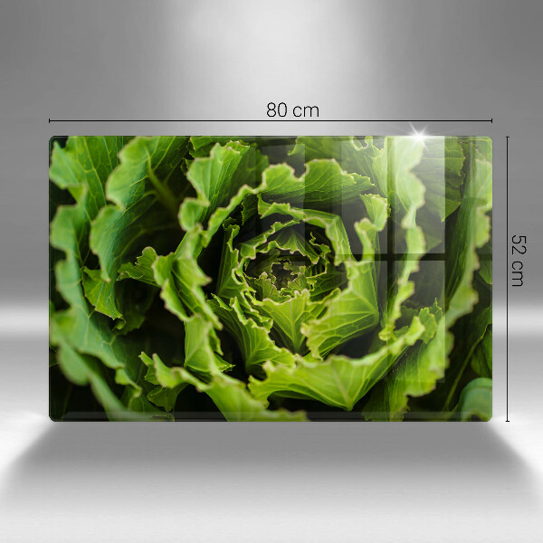 Glass cutting board Food - lettuce