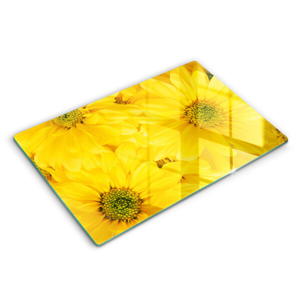 Glass cutting board Flowers petals