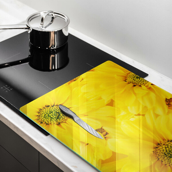 Glass cutting board Flowers petals