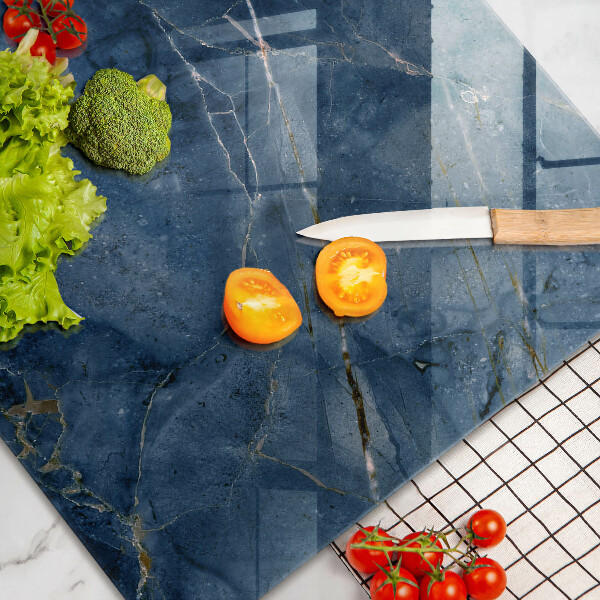 Chopping board glass Stone texture marble