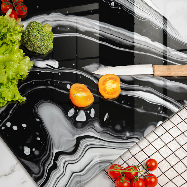 Glass kitchen board Ink abstraction