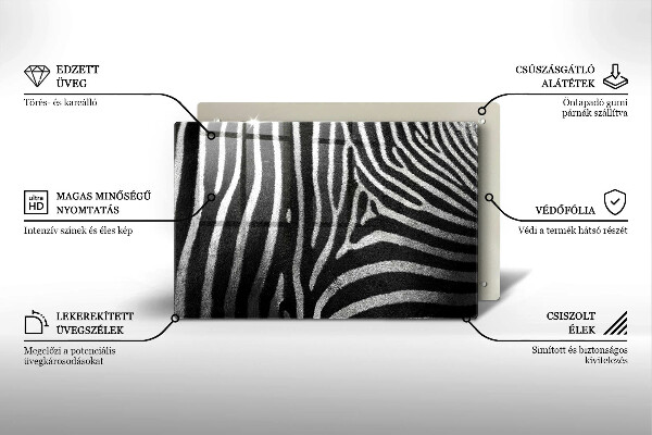 Chopping board Zebra stripes