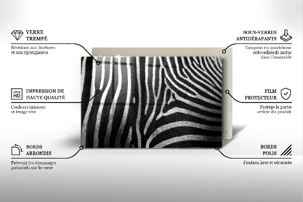 Chopping board Zebra stripes