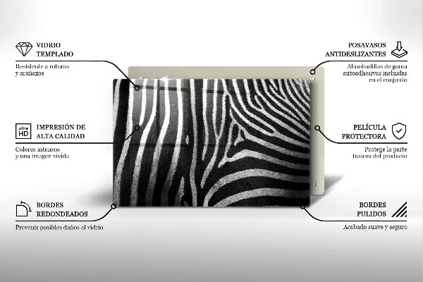 Chopping board Zebra stripes