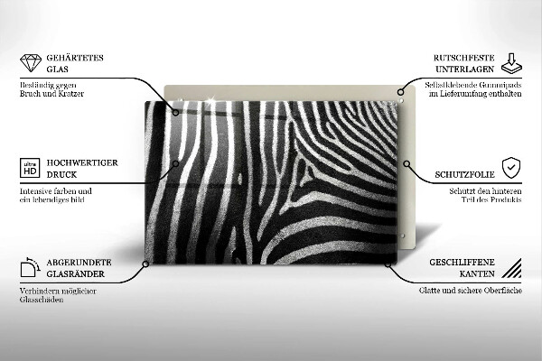Chopping board Zebra stripes