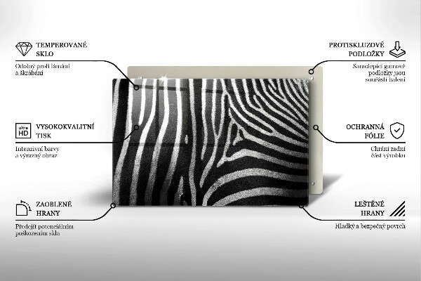Chopping board Zebra stripes