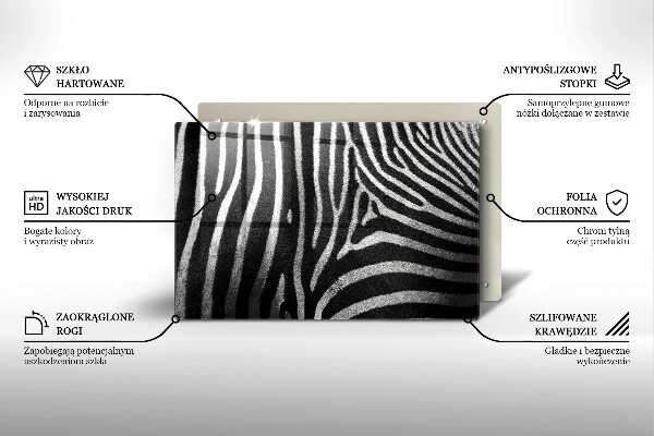 Chopping board Zebra stripes