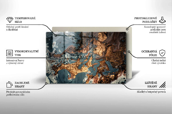 Chopping board Golden Rock structure