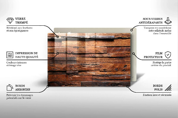 Chopping board glass Decorative wood boards