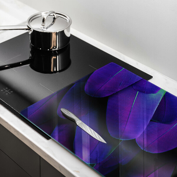 Chopping board Neon feathers