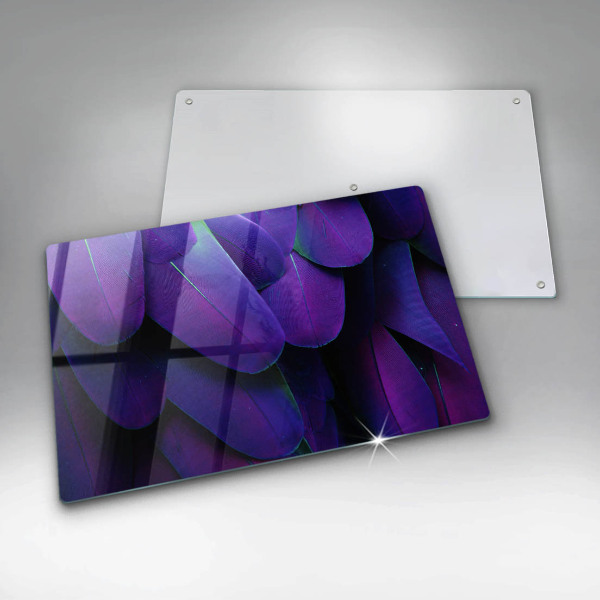 Chopping board Neon feathers