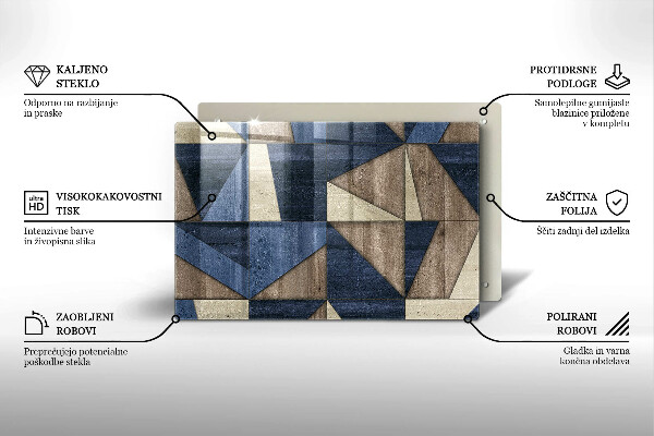 Chopping board Geometric abstraction