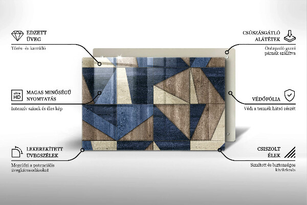 Chopping board Geometric abstraction