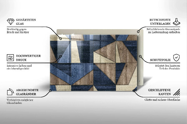 Chopping board Geometric abstraction