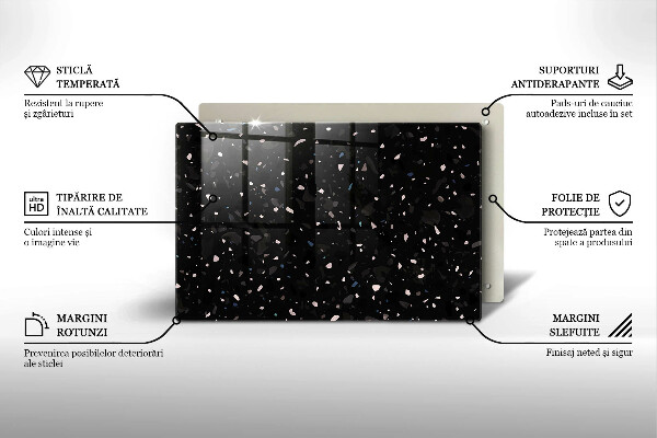 Chopping board Dark stone