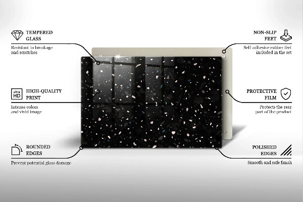 Chopping board Dark stone