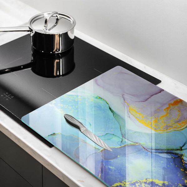 Chopping board Cracked stone gold