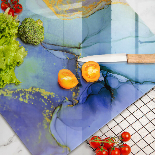 Chopping board Cracked stone gold