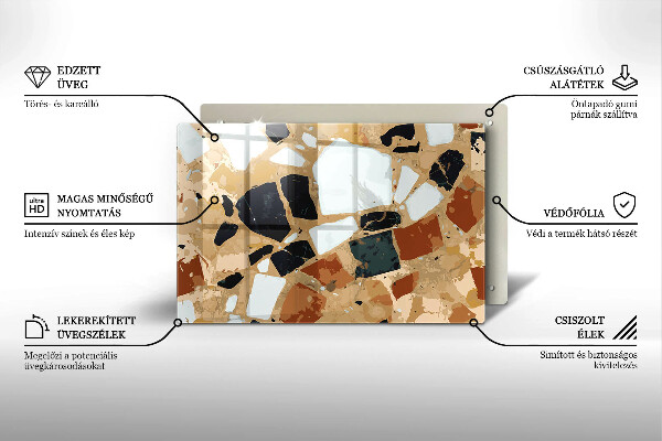 Chopping board Decorative stones