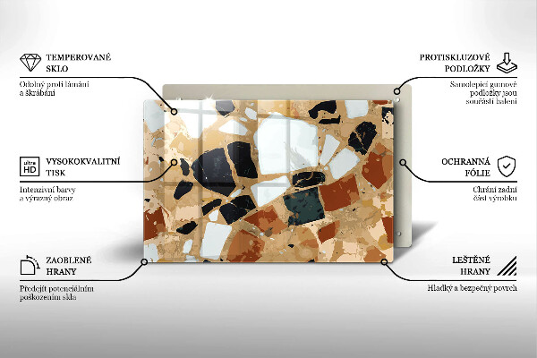 Chopping board Decorative stones